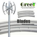 1/2/3 / / 5/10 kW Firberglass lame pour axe Vertical Wind Turbine/alternateur